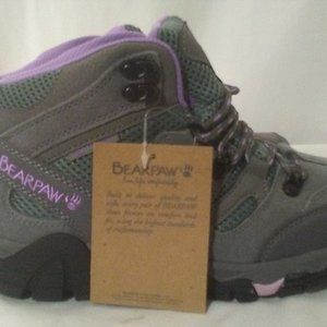 BEARPAW Gray Corsica Suede Hiking Shoes - Size 7 Women